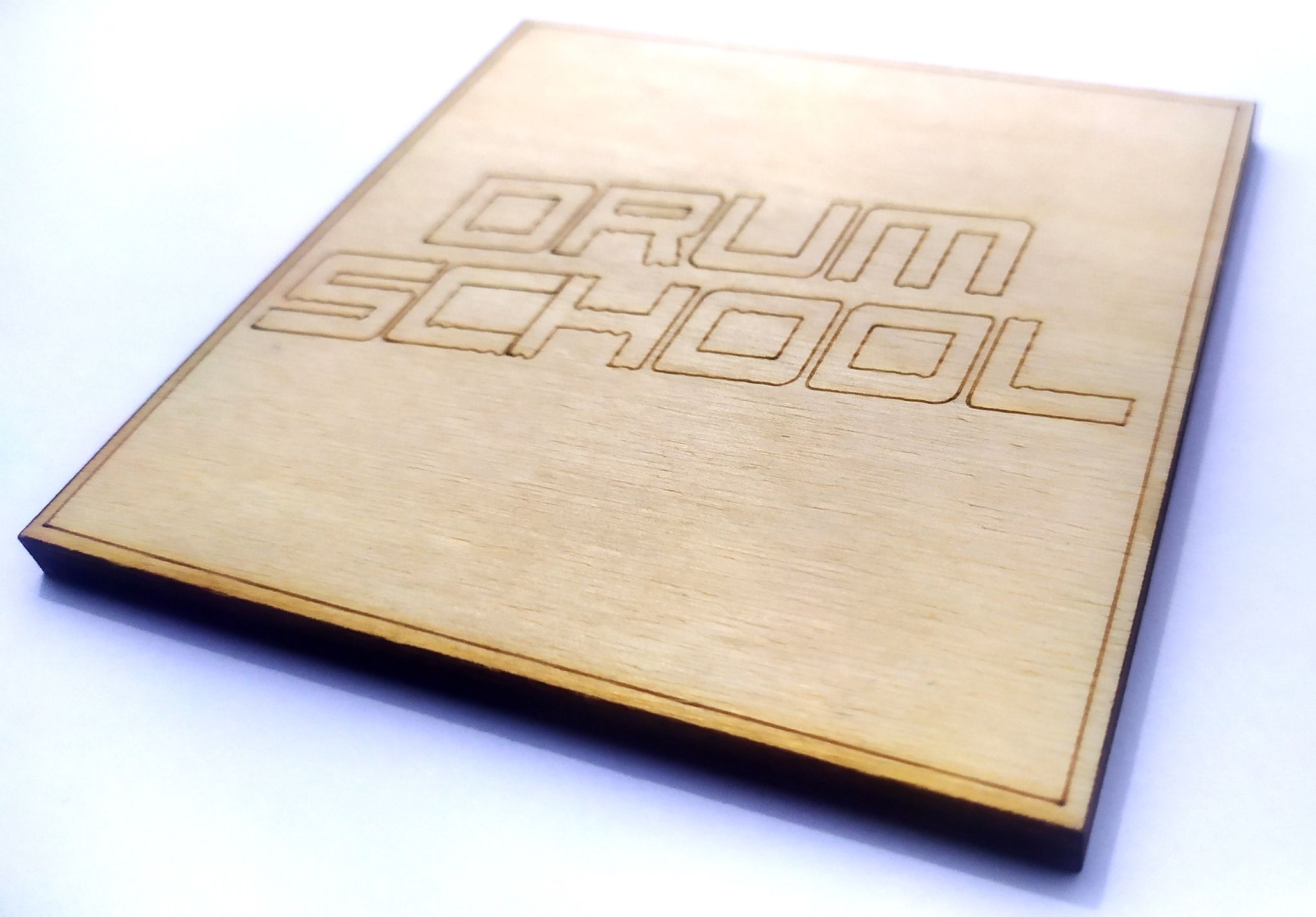 DREWNIANE PODKŁADKI POD NAPOJE DRUM SCHOOL- 4 SZTUKI - MIKS KOLORÓW - obrazek 2