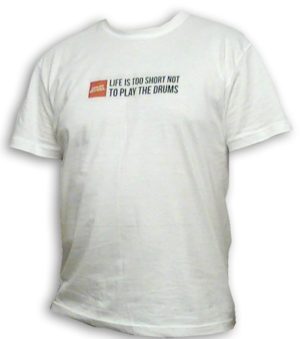 KOSZULKA LIFE IS TOO SHORT NOT TO PLAY THE DRUMS - PREZENT DLA PERKUSISTY