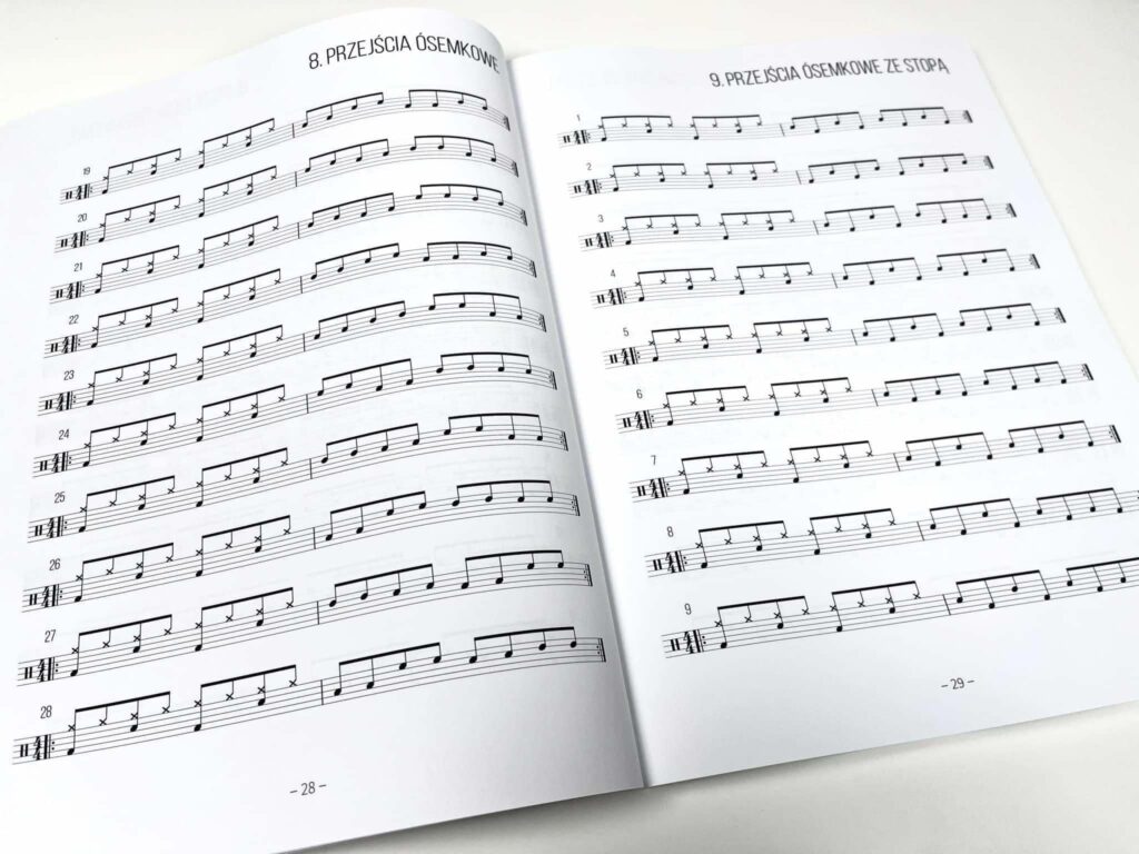 perkusyjne przejścia ósemkowe dla początkujących perkusistów