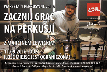 warsztaty perkusyjne - marcin lewicki -2016